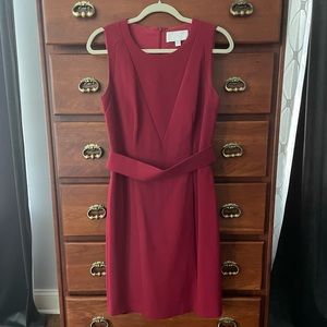 Hugo Boss Red Suiting Dress EUC Size 6